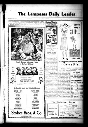 The Lampasas Daily Leader (Lampasas, Tex.), Vol. 34, No. 245, Ed. 1 Wednesday, December 22, 1937
