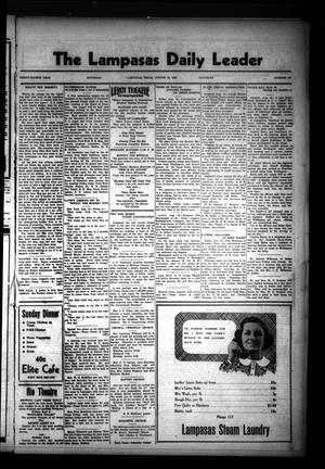 The Lampasas Daily Leader (Lampasas, Tex.), Vol. 34, No. 136, Ed. 1 Saturday, August 14, 1937