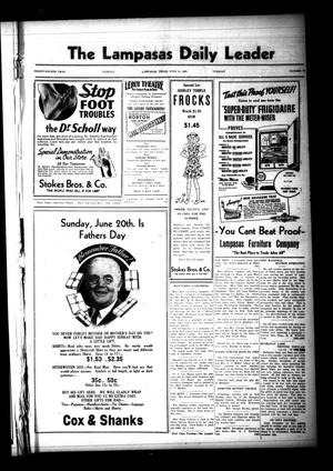 The Lampasas Daily Leader (Lampasas, Tex.), Vol. 34, No. 85, Ed. 1 Tuesday, June 15, 1937