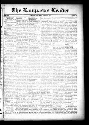 Primary view of object titled 'The Lampasas Leader (Lampasas, Tex.), Vol. 53, No. 16, Ed. 1 Friday, January 24, 1941'.