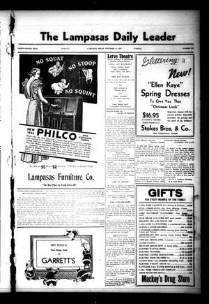 Primary view of object titled 'The Lampasas Daily Leader (Lampasas, Tex.), Vol. 34, No. 238, Ed. 1 Tuesday, December 14, 1937'.