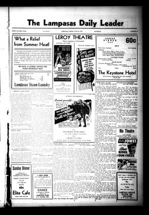 Primary view of object titled 'The Lampasas Daily Leader (Lampasas, Tex.), Vol. 34, No. 95, Ed. 1 Saturday, June 26, 1937'.