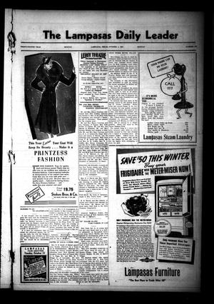 The Lampasas Daily Leader (Lampasas, Tex.), Vol. 34, No. 179, Ed. 1 Monday, October 4, 1937