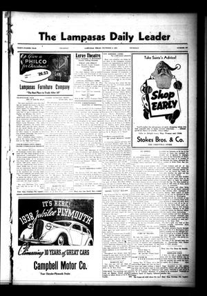 The Lampasas Daily Leader (Lampasas, Tex.), Vol. 34, No. 234, Ed. 1 Thursday, December 9, 1937