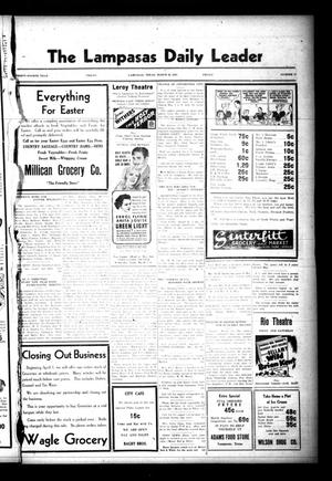 The Lampasas Daily Leader (Lampasas, Tex.), Vol. 34, No. 17, Ed. 1 Friday, March 26, 1937