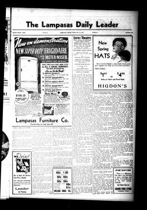 The Lampasas Daily Leader (Lampasas, Tex.), Vol. 33, No. 292, Ed. 1 Tuesday, February 16, 1937