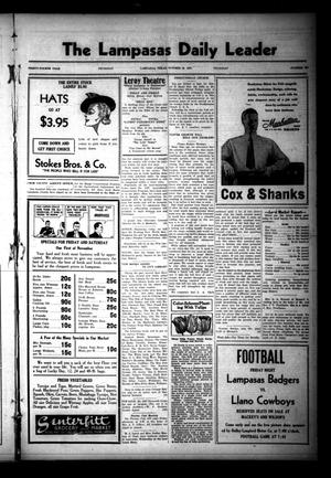 The Lampasas Daily Leader (Lampasas, Tex.), Vol. 34, No. 200, Ed. 1 Thursday, October 28, 1937