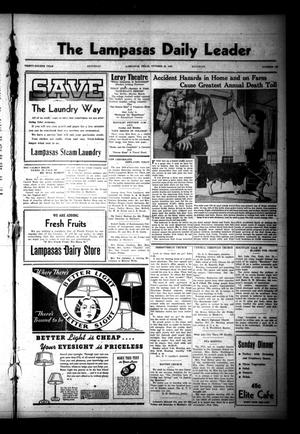 The Lampasas Daily Leader (Lampasas, Tex.), Vol. 34, No. 196, Ed. 1 Saturday, October 23, 1937