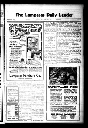 The Lampasas Daily Leader (Lampasas, Tex.), Vol. 33, No. 293, Ed. 1 Wednesday, February 17, 1937