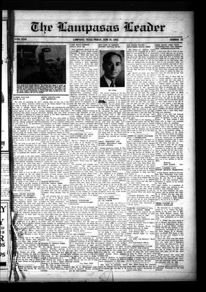 Primary view of The Lampasas Leader (Lampasas, Tex.), Vol. 54, No. 35, Ed. 1 Friday, June 19, 1942