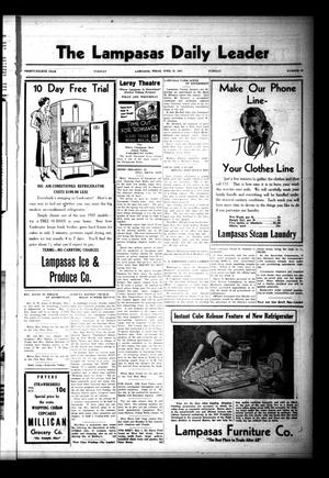 The Lampasas Daily Leader (Lampasas, Tex.), Vol. 34, No. 44, Ed. 1 Tuesday, April 27, 1937