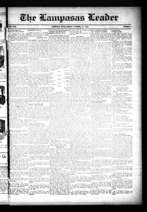 Primary view of object titled 'The Lampasas Leader (Lampasas, Tex.), Vol. 53, No. 1, Ed. 1 Friday, October 11, 1940'.