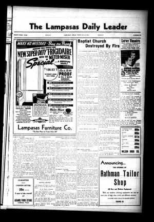 Primary view of object titled 'The Lampasas Daily Leader (Lampasas, Tex.), Vol. 33, No. 297, Ed. 1 Monday, February 22, 1937'.