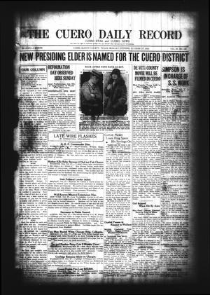 The Cuero Daily Record (Cuero, Tex.), Vol. 61, No. 101, Ed. 1 Monday, October 27, 1924