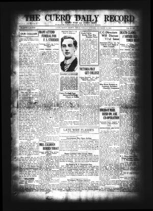 The Cuero Daily Record (Cuero, Tex.), Vol. 61, No. [142], Ed. 1 Tuesday, December 16, 1924
