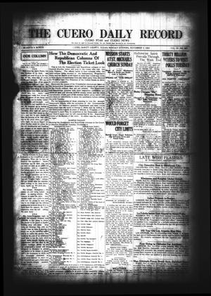 The Cuero Daily Record (Cuero, Tex.), Vol. 61, No. 107, Ed. 1 Monday, November 3, 1924
