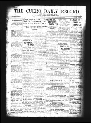 The Cuero Daily Record (Cuero, Tex.), Vol. 61, No. 136, Ed. 1 Tuesday, December 9, 1924