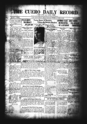 The Cuero Daily Record (Cuero, Tex.), Vol. 61, No. 104, Ed. 1 Thursday, October 30, 1924