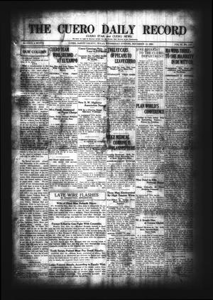The Cuero Daily Record (Cuero, Tex.), Vol. 61, No. 114, Ed. 1 Wednesday, November 12, 1924