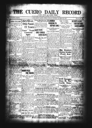 The Cuero Daily Record (Cuero, Tex.), Vol. 61, No. 148, Ed. 1 Tuesday, December 23, 1924