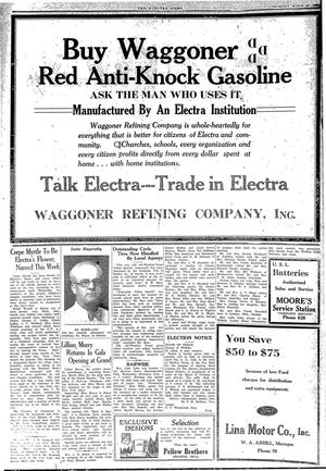 The Electra News (Electra, Tex.), Vol. [23], No. [28], Ed. 1 Thursday, March 20, 1930
