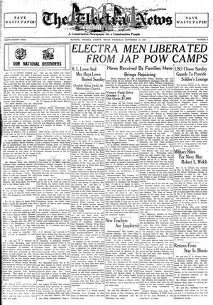 The Electra News (Electra, Tex.), Vol. 38, No. 2, Ed. 1 Thursday, September 13, 1945