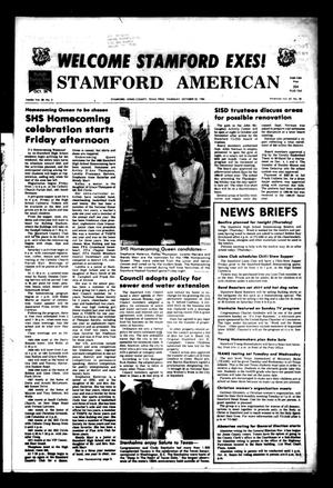 Primary view of object titled 'Stamford American (Stamford, Tex.), Vol. 65, No. 30, Ed. 1 Thursday, October 23, 1986'.