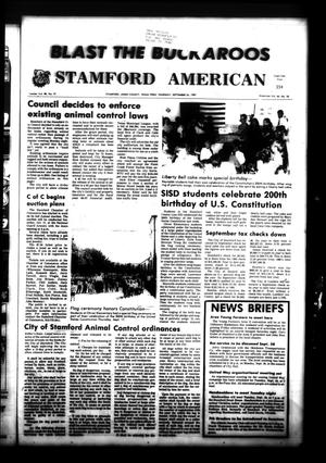 Stamford American (Stamford, Tex.), Vol. 66, No. 26, Ed. 1 Thursday, September 24, 1987