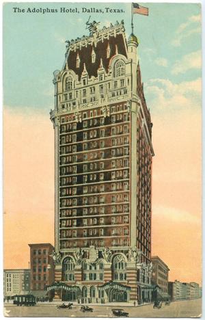 [Postcard of the Adolphus Hotel]