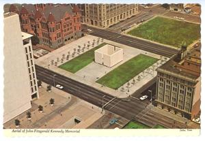 Primary view of object titled '[Aerial View of the JFK Memorial]'.