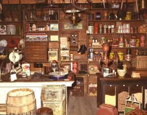 Primary view of object titled '[General Store Display at the Deaf Smith County Museum]'.