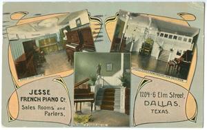 [Postcard Ad for Jesse French Piano Co.]