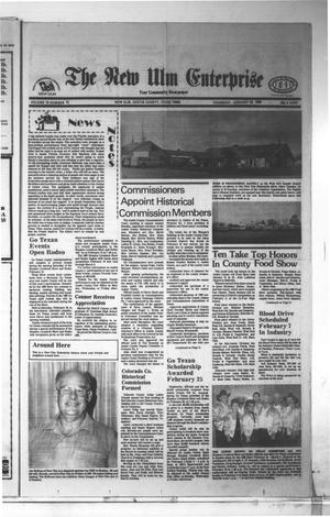 The New Ulm Enterprise (New Ulm, Tex.), Vol. 79, No. 15, Ed. 1 Thursday, January 26, 1989