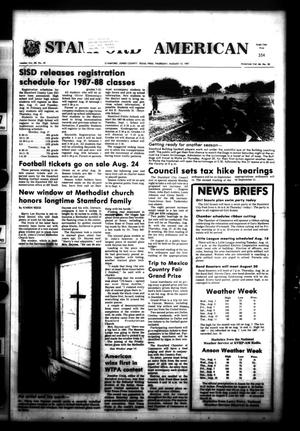 Stamford American (Stamford, Tex.), Vol. 66, No. 20, Ed. 1 Thursday, August 13, 1987