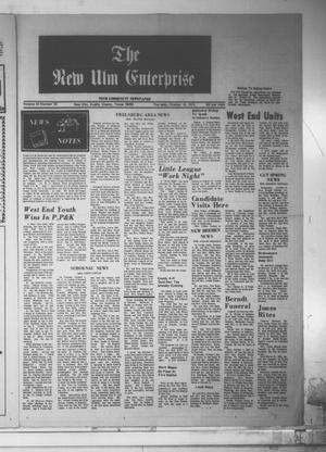 The New Ulm Enterprise (New Ulm, Tex.), Vol. 63, No. 52, Ed. 1 Thursday, October 10, 1974