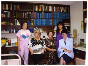 [Portrait of Five Library Staff Members]