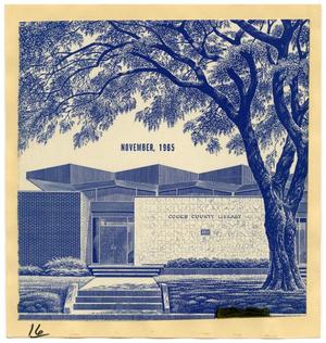 [Drawing of Cooke County Library]
