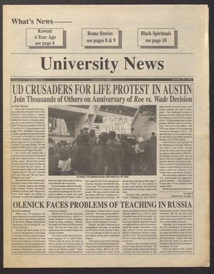 University News (Irving, Tex.), Vol. 16, No. 1, Ed. 1 Wednesday, January 29, 1992