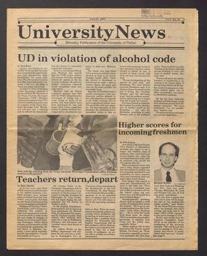 Primary view of object titled 'University News (Irving, Tex.), Vol. 6, No. 14, Ed. 1 Wednesday, April 27, 1983'.