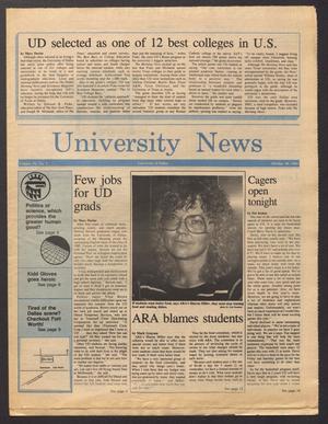 Primary view of object titled 'University News (Irving, Tex.), Vol. 9, No. 5, Ed. 1 Wednesday, October 30, 1985'.