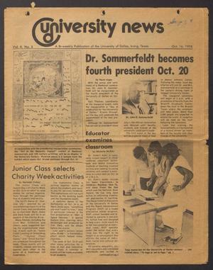 Primary view of object titled 'University News (Irving, Tex.), Vol. 2, No. 3, Ed. 1 Monday, October 16, 1978'.