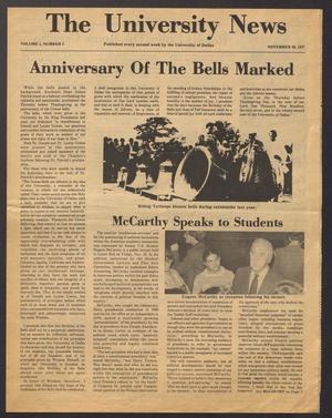 The University News (Irving, Tex.), Vol. 1, No. 5, Ed. 1 Friday, November 25, 1977