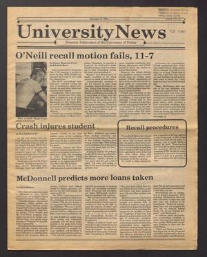 Primary view of object titled 'University News (Irving, Tex.), Vol. 6, No. 9, Ed. 1 Wednesday, February 9, 1983'.