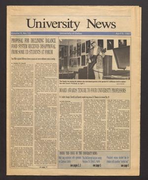 University News (Irving, Tex.), Vol. 10, No. 13, Ed. 1 Wednesday, April 8, 1987