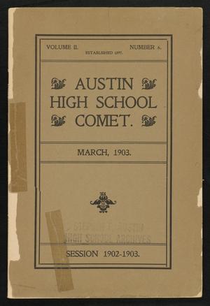 Primary view of object titled 'The Comet, Volume 2, Number 6, March 1903'.