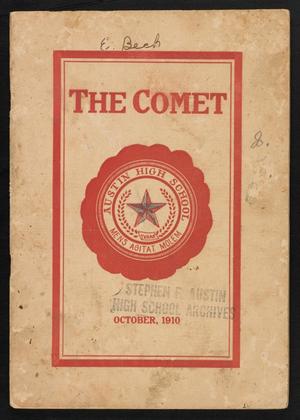 Primary view of object titled 'The Comet, Volume 10, Number 1, October 1910'.