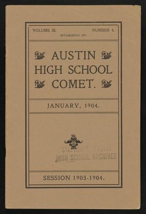 Primary view of object titled 'The Comet, Volume 3, Number 4, January 1904'.