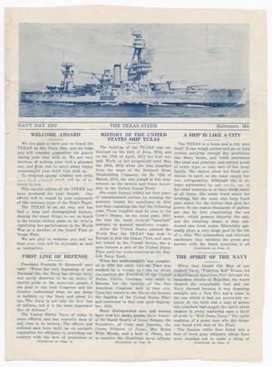 Primary view of object titled 'The Texas Steer (U. S. S. Texas), Ed. 1 Monday, October 25, 1937'.
