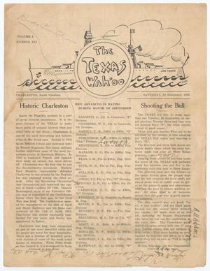Primary view of object titled 'The Texas Wahoo (U. S. S. Texas), Vol. 1, No. 16, Ed. 1 Saturday, September 29, 1928'.