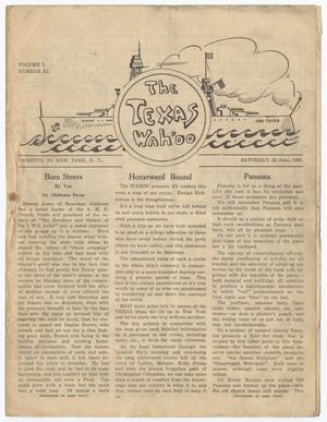 Primary view of object titled 'The Texas Wahoo (U. S. S. Texas), Vol. 1, No. 11, Ed. 1 Saturday, June 23, 1928'.